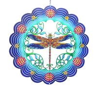 Dragonfly Wind Spinners, 3D en Acier Inoxydable Suspendu à Vent de Vent de Vent en métal Sculpture pour décoration intérieure/extérieure, Art de Jardin, décorations de Jardin