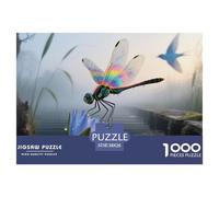 DragonflyPuzzle 1000 Pièces Animaux Contes Magiques, Adultes/Enfants, Illustration Originale, Décoration Intérieure, Cadeau 38x26cm/1000pcs