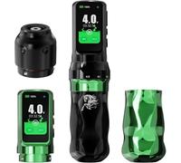 Dragonhawk Machine à Tatouer Stylo Fold Pro Year of the Horse Edition Sans Fil Moteur par Mcore-C4,2.5-4.5mm 7 Courses Réglable pour Lignage, Ombrage, Travail de Tatouage