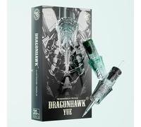 Dragonhawk Yue 20 Aiguilles de Tatouage #1007RL Round Liner 0.30mm avec Membrane pour machine a tatouer