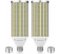 DragonLight 120W Ampoule LED Maïs Super Lumineuse (Remplace 800W) - Ampoule LED Edison E27/E40-5000K Blanc Froid 14400LM pour éclairage industriel - Garage Atelier Bureau Cour (Lot de 2)