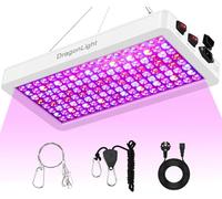DragonLight Lampe LED BW2000 à spectre complet pour plantes - Avec UV IR - Double puces LED - Avec câble de 3 m - Pour serre et plantes d'intérieur - Légumes et fleurs - Blanc