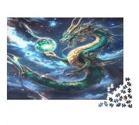 Dragonmystérieux |Univers : Boule de Cristal Lumineuse| Puzzles Amusants en Famille 1000pcs (75x50cm) Adultes