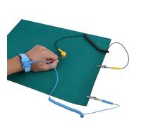 Dragonne antistatique avec protection contre les décharges électrostatiques + câble de mise à la terre + jeu de tapis pour le fonctionnement électronique sensible
