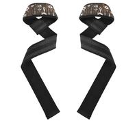 Dragonne de poignet de levage de style marocain bohémien marron 66 cm pour haltérophilie, musculation, dynamophilie, musculation