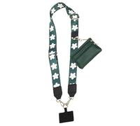 Dragonne de téléphone portable réglable avec pochette zippée pour voyage, conduite, shopping, extérieur et usage quotidien, multicolore, B