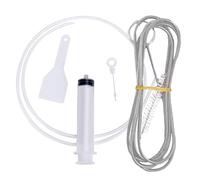 Dragonne et kit de nettoyage pour réfrigérateur, outil de dragage bloqué pour tuyau de vidange de réfrigérateur, kits de retrait de trou de vidange de réfrigérateur, kit de seringue de nettoyage pour