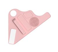 Dragonne multi-usages en silicone pour maquillage avec fixation et tampon de nettoyage texturé. Tampon cosmétique réutilisable