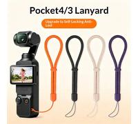 Dragonne multifonction anti-chute compatible avec DJI Osmo Pocket 4 Pro/3, dragonne pour boîtier de protection de caméra d'action, petit ventilateur, accessoire pour lampe torche Violet,noir,ChameauPo