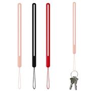 Dragonne, petites breloques courtes en caoutchouc de silicone, pour téléphone, badge, porte-clés, portefeuille, clé USB A/a