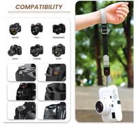 Dragonne Pour Appareil Photo Réglable ¿ Sangle En Corde Nylon Ultra-Légère (34G) Avec Boucle À Détachement Rapide, Compatible Dslr, Pour Poignets De Toutes Tailles, Prise En Main Sûre (Marro[Z212]