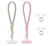 Dragonne Téléphone Universel Cordon Telephone Portable Rose-Beige