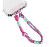 Dragonne Téléphone Universelle - Chaîne Poignet Antichute, Cordon Bracelet Avec Connecteur Patch - Accessoire Antidérapant Polyester Pour Coque De Portable Smartphone Clé USB Mp3 Pendentif Léger