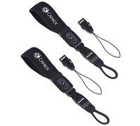 Dragonnes pour appareils photo reflex numérique et appareils photo compacts - Ensemble de 2 - Très solides et durables - Bracelet en néoprène confortable - Attachement ajustable - Attache rapide