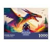 Dragons And Warriors Puzzles 1000 Pièces Pour Adultes Et Enfants Fairy Tales Jeu De Création Et Logique Pour Enfants 1000 Pieces Activité Relaxante Cadeau Pour Femme, Homme, Couple Et Amie 38x26cm/100