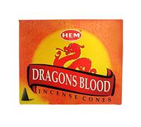 Dragons Blood Boîte de 12 boîtes 10 cônes d'encens Hem de l'Inde
