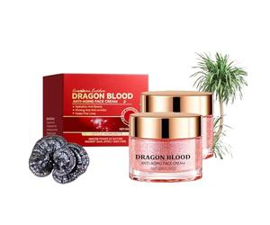 Dragon's Blood Lot de 2 crèmes anti-rides, anti-âge avec rétinol, teint éclaircissant, hydratant et éclat vital