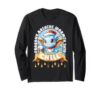 Dragons Breathe Warmth Christmas Mystical Creatures Manche Longue