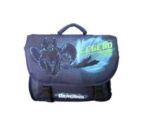 Dragons - Cartable Scolaire 38 cm - Garçon - Bleu - 2 Compartiments