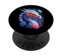 Dragons dans les couleurs de l'eau PopSockets PopGrip Adhésif