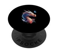 Dragons dans Les Couleurs de l'eau PopSockets PopGrip Adhésif