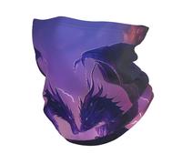 Dragons De Foudre Echarpe Gaiter Respirant Cache-Cou Anti-Solaire Écharpe Tube pour Randonnée Cyclisme Ski 30X26Cm