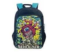 Dragons & Donjons - Sac à dos scolaire, adaptable au chariot, matériel scolaire, sac à dos, noir, unisexe, produit officiel (CyP Brands)