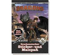Dragons: Drachenstarker Sticker- und Malspaß: Sticker- und Malblock