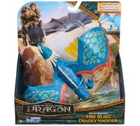 Dragons DreamWorks - Dragon entraîné - Battle - Bulle de dent de feu thorid - Figurine d'action de 25 cm - Jouet pour garçons et filles à partir de 4 ans