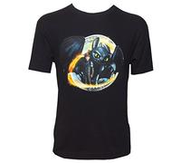 Dragons Dreamworks T-Shirt pour Enfant Motif Krokmou Harold, Noir - 140/146