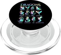 Dragons du Monde Types de Dragons PopSockets PopGrip pour MagSafe