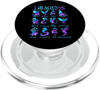 Dragons du Monde Types de Dragons PopSockets PopGrip pour MagSafe