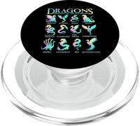 Dragons du Monde Types de Dragons PopSockets PopGrip pour MagSafe