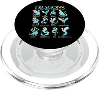 Dragons du Monde Types de Dragons PopSockets PopGrip pour MagSafe