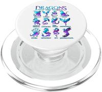 Dragons du Monde Types de Dragons PopSockets PopGrip pour MagSafe