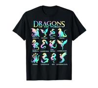 Dragons du Monde Types de Dragons T-Shirt