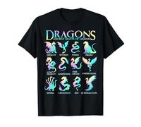 Dragons du Monde Types de Dragons T-Shirt