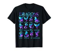 Dragons du Monde Types de Dragons T-Shirt