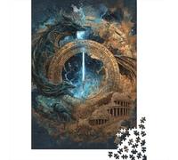 Dragon's Eye Portal Art Print Puzzles 1000 Pièces Cadeau Unique Jeu Éducatif Challenge Toy À De Qualité Supérieure Peinture Art pour Adultes Et Enfants À Partir De 14 Ans 52x38cm/1000pcs