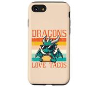 Dragons Love Tacos Funny Mexican Food Fiesta pour Hommes, Femmes et Enfants Coque pour iPhone SE (2020) / 7/8