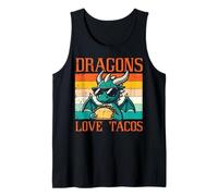 Dragons Love Tacos Funny Mexican Food Fiesta pour Hommes, Femmes et Enfants Débardeur