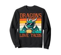 Dragons Love Tacos Funny Mexican Food Fiesta pour Hommes, Femmes et Enfants Sweatshirt