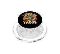 Dragons Love Tacos, Motif de Nourriture drôle et Mignon en Forme de Dragon PopSockets PopGrip pour MagSafe