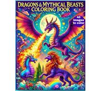 "Dragons & Mythical Beasts Coloring Book: Fire-Breathing Creatures & Legendary Monsters!"