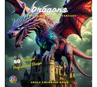 Dragons Mythical Beings and Fantasy - Adult coloring Book: 60 Beautiful Professional Design / Relaxation and Stress Relief