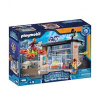 Playmobil 71084 Dragons: Les Neufs Royaumes - Labo Icaris - Dragons Nine Realms - avec Deux Personnages, Un Dragon, Un Drone avec Canon Fonctionnel et Le Laboratoire Icaris - Dès 4 Ans
