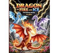 Dragons of Fire and Ice: An Elemental Adventure Coloring Book - Breathtaking Fire, Ice & Electric Dragons - A Mythical Coloring Quest for Kids & Adults