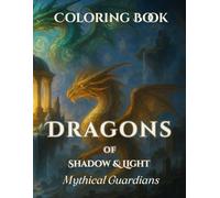 Dragons of Shadow & Light: Mythical Guardians: Bring the Guardians to Life--One Dragon at a Time. 50 Majestic Landscape Illustrations of Guardian ... Color By-- Created by Echoes of Grace Studio