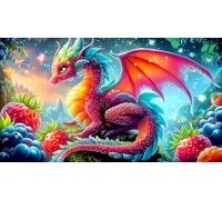 Dragons Puzzle 1000 pièces Educa Cadeau Unique De l'art Décoration Jeu éducatif Challenge Toy pour Adultes & Enfants des 14 Ans 38x26cm/1000pcs