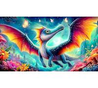 Dragons Puzzle 1000 pièces Educa Cadeau Unique De l'art Décoration Jeu éducatif Challenge Toy pour Adultes et Enfants à partir de 14 Ans 75x50cm/1000pcs